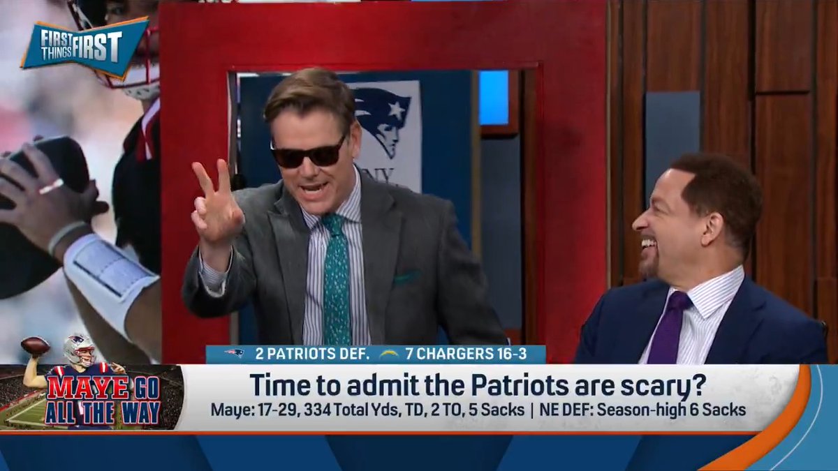 “I was giving the team respect, look they’re a scary team—“ And just like that, Wildes and his trumpeters interrupt Greg Jennings while he's complimenting the Patriots 🎺😅