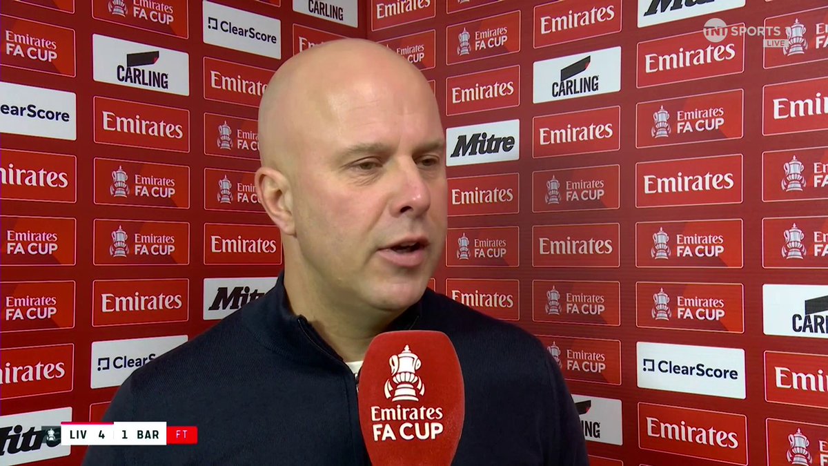 "It's a weird choice" Arne Slot reflects on Liverpool's 4-1 win over Barnsley and talks Dominik Szoboszlai's error... 🎙️ Liam MacDevitt 📺 TNT Sports & discovery+ UK