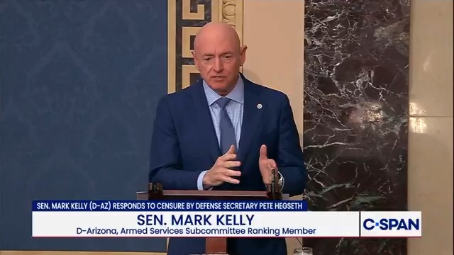 .Senator Mark Kelly (D-AZ): "Today, I filed the lawsuit against the secretary of Defense to protect my rights, the rights of retired veterans and the rights of all Americans. I've never backed down from a fight for our country and I'm not going to back down from this one."