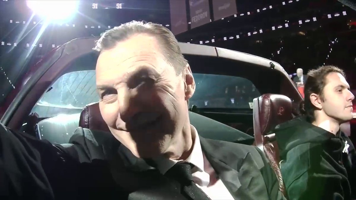 The man of the hour, Sergei Fedorov, has arrived in style! 😎