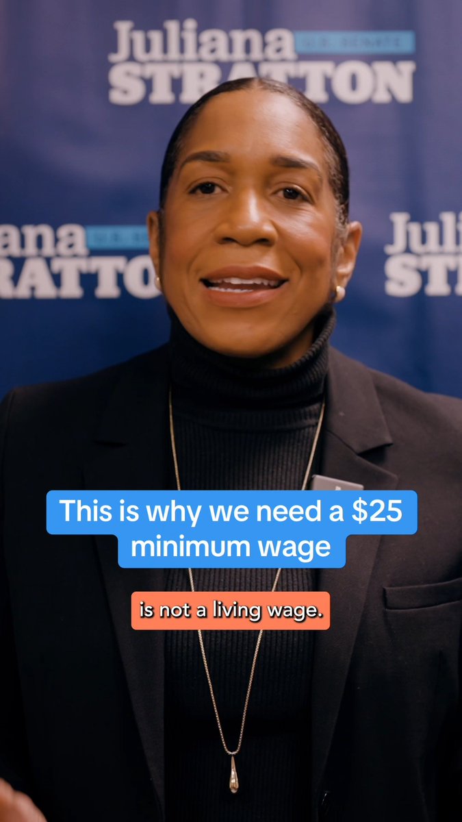 I'm running for U.S. Senate to make your life more affordable, and oftentimes, that means you just need a little more money in your pocket. That's why I'm fighting for a $25 federal minimum wage. 25 to thrive!