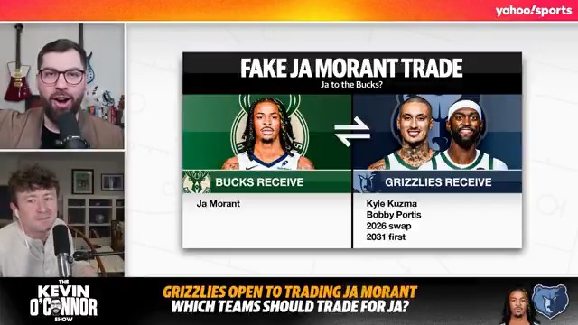 Would a trade for Ja Morant help the Bucks keep Giannis? 🤔 Kevin O'Connor and Andrew Sharp on what a Bucks-Grizzlies deal for the two-time All-Star would look like 👀