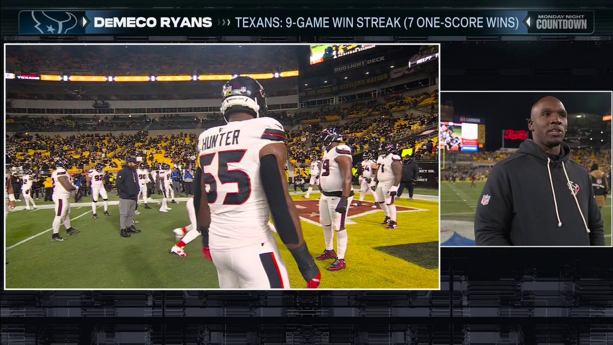 "I want [linebackers] to key and diagnose formations, plays. ... Then, it's 'see ball, get ball.'" Texans HC DeMeco Ryans tells Jason Kelce how he prepares his linebackers to play aggressive 😤