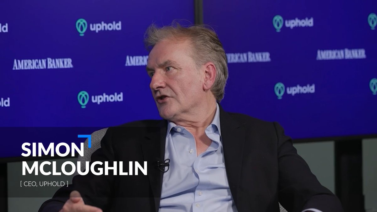 The largest wealth transfer in history is already underway. $80T is moving to digital-native generations who won’t accept slow, siloed financial systems. Uphold CEO Simon McLoughlin spoke with American Banker about how blockchain meets demands legacy rails can’t.
