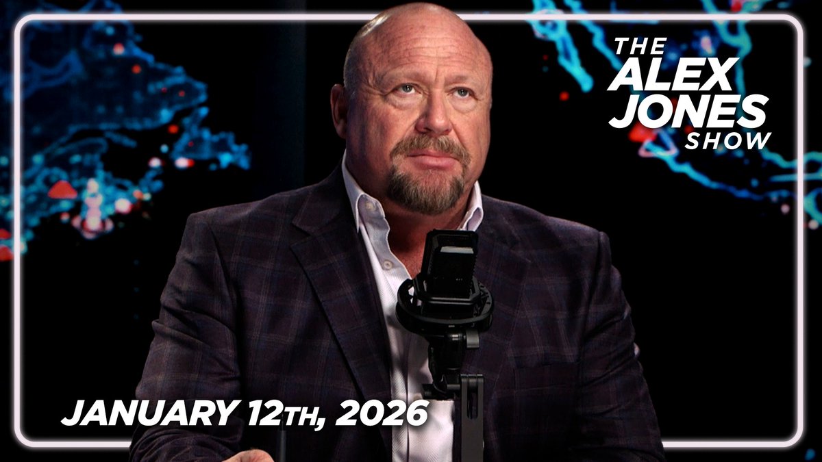 MUST-WATCH MONDAY FULL SHOW 1/12/26: Trump Admin Goes Nuclear, Launches Criminal Investigation of Private Federal Reserve! 47 Also Launches Multiple Populist Initiatives, Bans BlackRock From Buying Up Family Homes, Kills Taxes On Small Loan Interest! PLUS, Renowned Filmmaker/Journalist Joel Gilbert Joins The Broadcast To Share New Details Of Him Getting Thrown Out Eric Swalwell’s Town Hall! FINALLY, Radio Legend Dr. Michael Savage Joins Alex Jones To Cover The Latest Developments On Trump Admin, Iran, Venezuela, Greenland & Minnesota! PLEASE SHARE THIS TRANSMISSION!