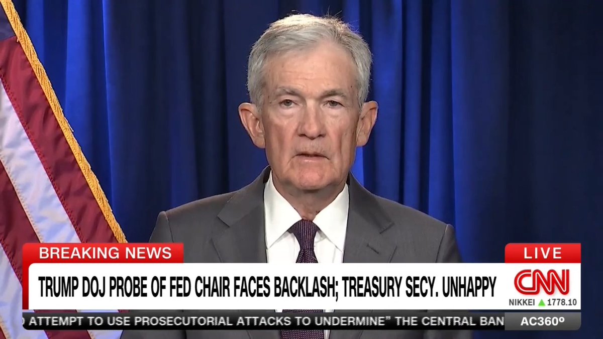The Fed Chair who won't do the president's bidding makes a stunning announcement. The Trump DOJ has launched a criminal investigation... of him. Anderson looks at some of the times President Trump has attacked Jerome Powell.