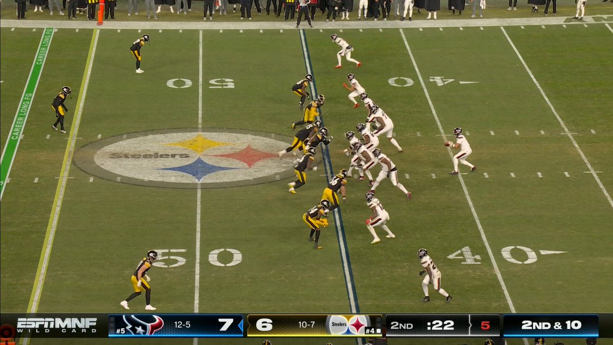 Payton Wilson forces the incompletion with a huge hit 😳 HOUvsPIT on ESPN/ABC Stream on NFL+ and ESPN App