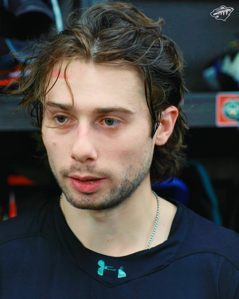 "I'm just getting my stride here" 🗣️ Quinn Hughes on looking forward #mnwild