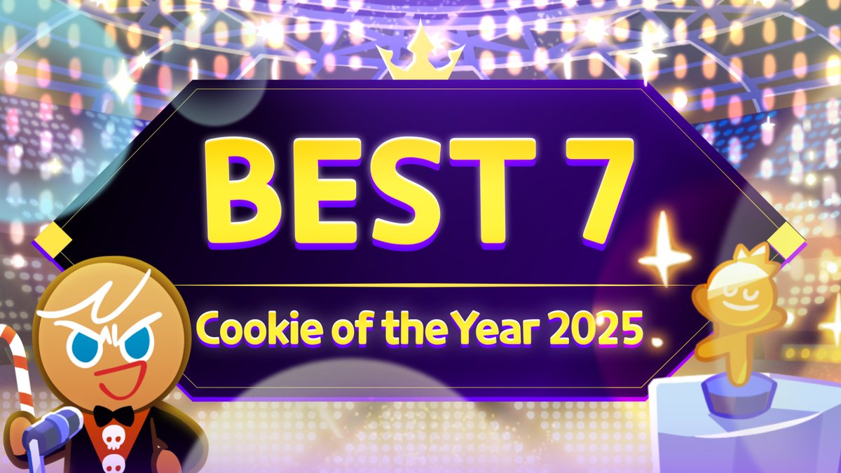 Here are the long-awaited results of the 2025 Cookie of the Year! 🏆 Which new Cookies got the most love this year? A big thanks from us and all of the Cookies for all the love and support you've shown them over the last year! 💖 #CookieRun #OvenBreak #update