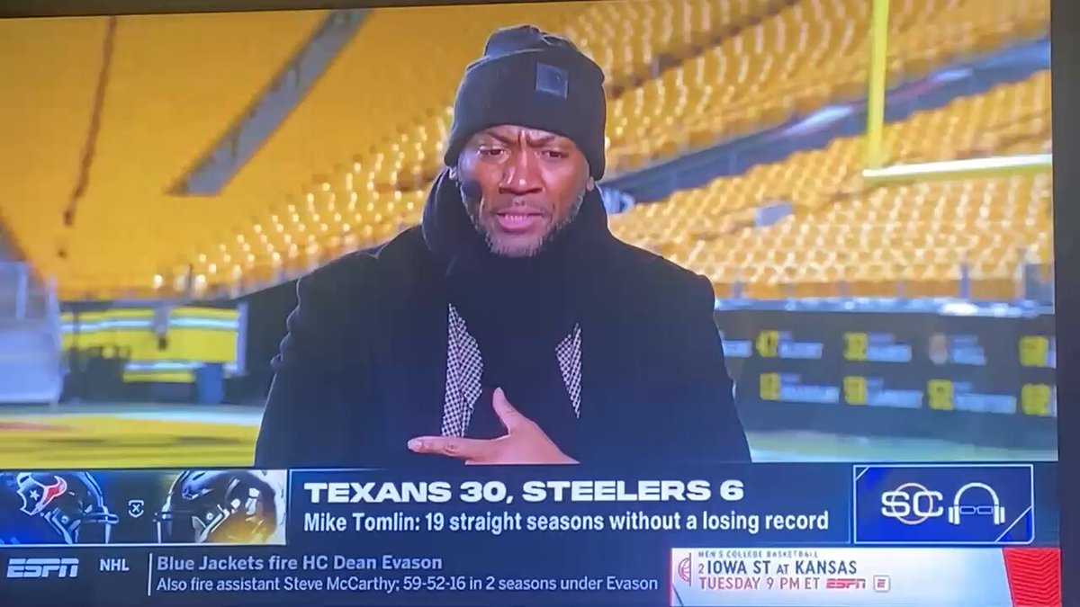 Steelers Super Bowl champ Ryan Clark post-game on Steelers 7th straight loss in the playoffs: “That’s not the standard. That’s not Pittsburgh Steelers football.” Amen.