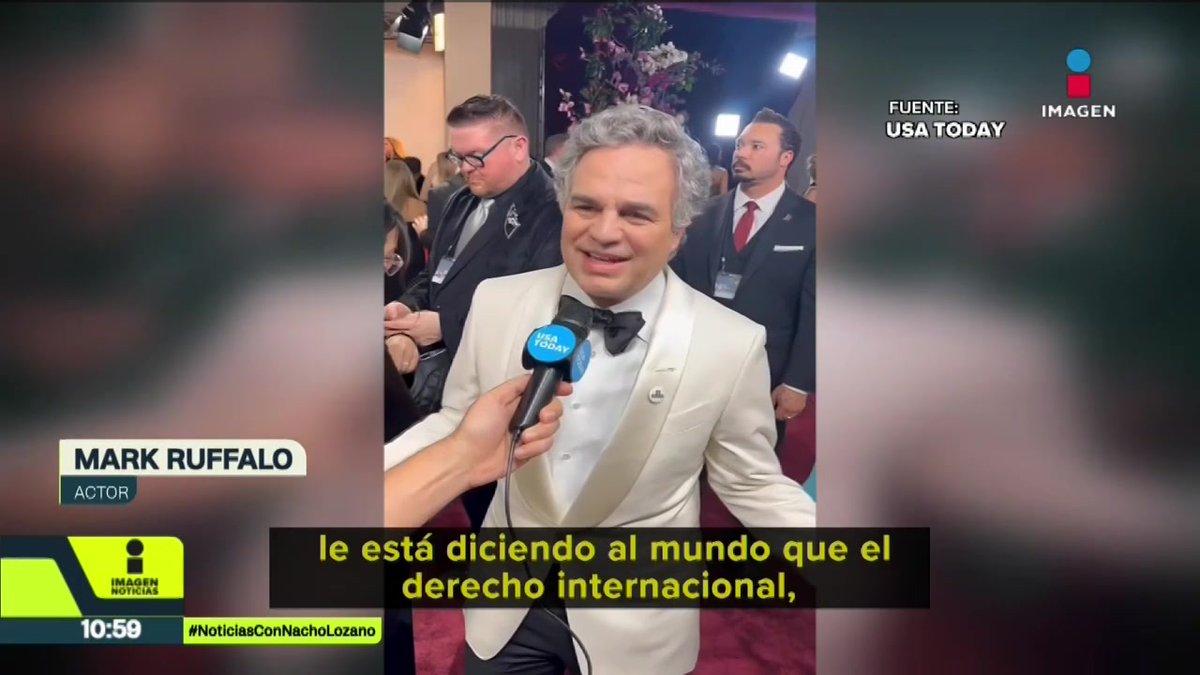 “El tipo es un delincuente condenado, un violador condenado, es un pedófilo", dijo el actor Mark Ruffalo en la ceremonia de los #GoldenGlobes. Portó un pin de la campaña #BeGood, y así se lanzó contra el presidente Donald #Trump: