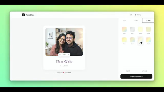 I miss how photos looked in the 90s. So I made a small tool that turns any photo into a retro one I used .BLACKBOX AI while building it to move faster and try things quickly. Works on mobile. Download instantly.