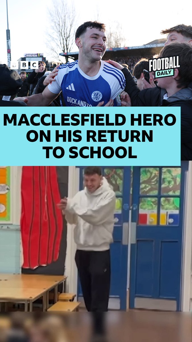 🥹 "The kids at my school can take a message from our win..." 🧑🏻🏫 Macclesfield hero on Saturday ➡️ PE teaching on Monday 🏆 Sam Heathcote says he hopes his pupils can be inspired by the FA Cup #BBCFootball