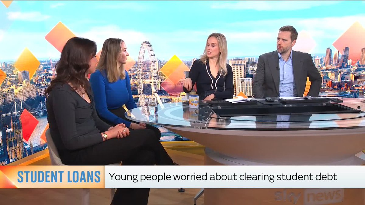 'You're paying £100s a month, and your student loan is still going up?' - Sophy Ridge ‘Yes... as it stands, I will still be paying back this loan when I'm in my 50s' -Graduate Eloise Burns This has got to be fixed