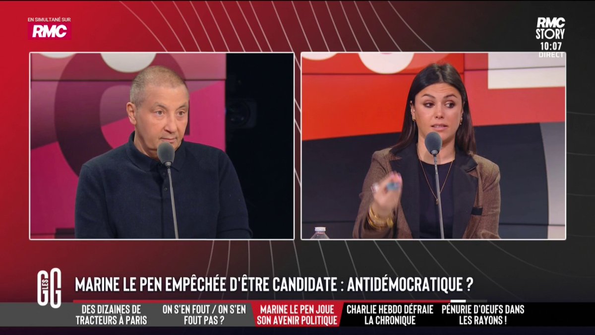 🗳️ Marine le Pen empêchée d’être candidate : "On ne devrait pas voter pour quelqu'un qui est condamné." 🗣️ Mourad Boudjellal : "Pour prétendre diriger, une ville, une région ou un pays, on doit avoir le c*l vierge. Pas le droit à l'erreur parce que trop important." #GGRMC