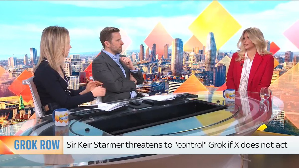 🗣️ 'I don't think social media is safe for children' Jessaline 🇬🇧 joined Ridge & Frost to talk about how she highlighted the abuse X's AI Grok is capable of as she asked the system to put a picture of herself at three years old in a bikini - it complied