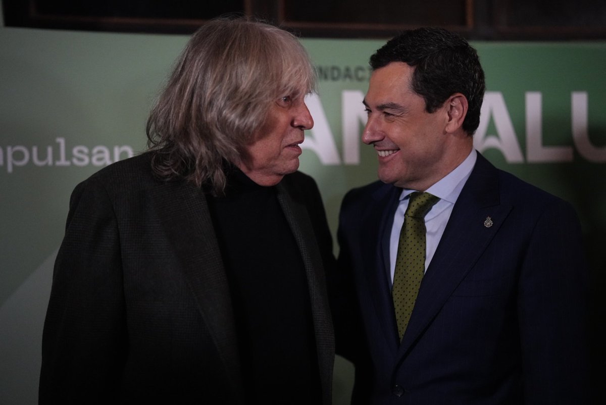 ¡Gracias a José Mercé por sus palabras tan cariñosas! Lo aprecio y lo admiro. #Andalucía tiene muchísima suerte de poder contar con un Hijo Predilecto como él, que lleva su tierra por bandera y presume de ella a cada momento.