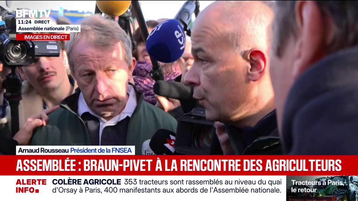 💬 "Nous avons besoin d'un budget" ➡️ Échange entre le président de la FNSEA Arnaud Rousseau et la présidente de l'Assemblée Yaël Braun-Pivet