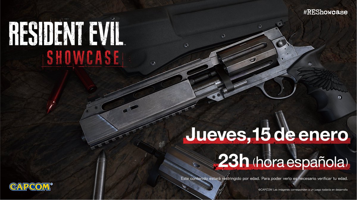 ¡No te pierdas el nuevo Resident Evil Showcase! El 15 de enero a las 23:00h (hora española peninsular) Animamos a creadores/as a hacer co-streaming y compartir sus reacciones en directo. Con subtítulos en Castellano en