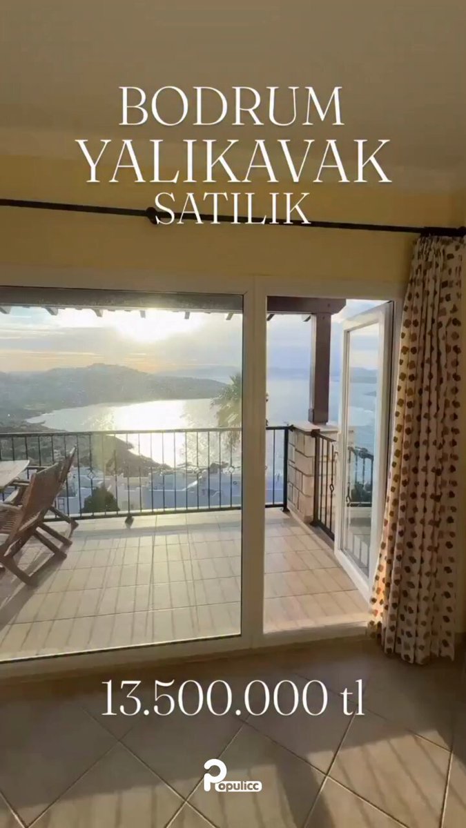 Bodrum Yalıkavak'ta 13.5 milyon TL fiyat ile satışa çıkan bir ev.