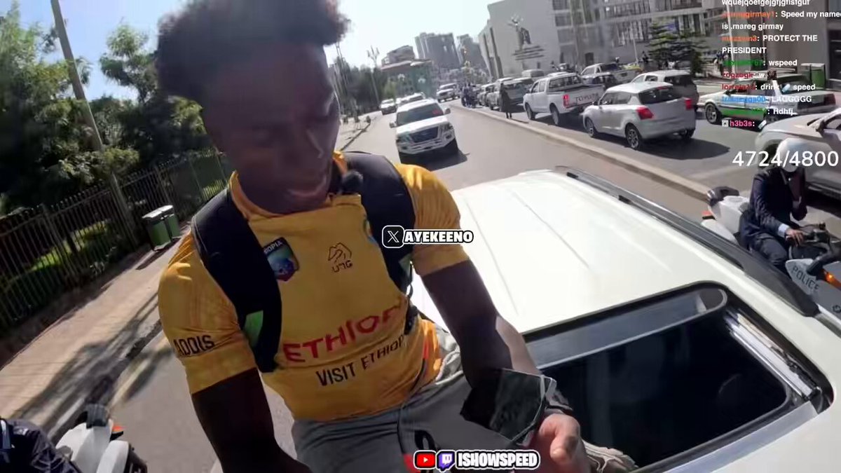 IShowSpeed says Ethiopia is his favorite country in Africa so far, as it’s the only country on his tour that’s been able to match his energy 👀🔥🇪🇹 “This country is PERFECT for me”