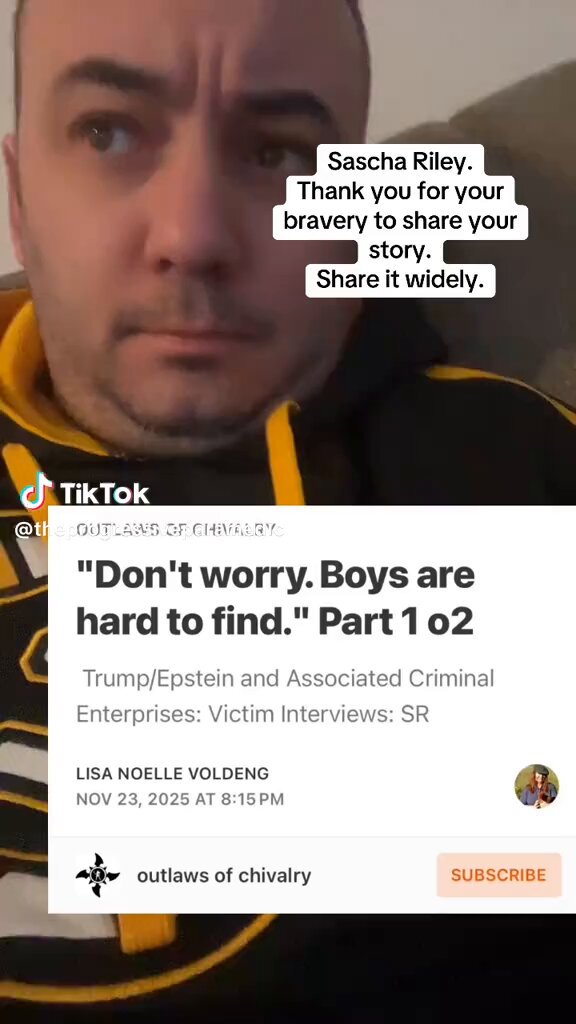 You can find these Sasha Riley interviews on Substack / Threads Each time I share the link on X it goes to “ page not found” within a short period of time‼️ They DO NOT want you to hear / read these ALLEGATIONS‼️