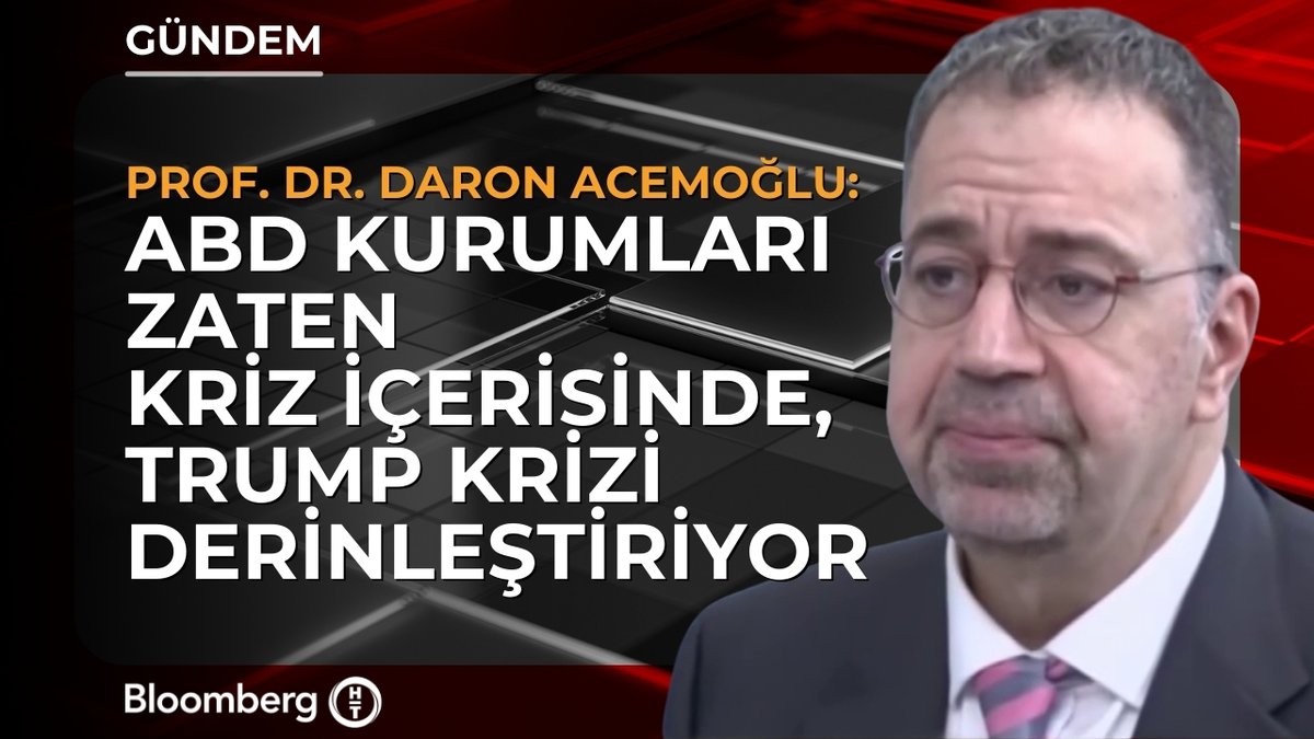 Prof. Dr. Daron Acemoğlu: 📍 ABD kurumları zaten kriz içerisinde, Trump krizi derinleştiriyor. 📍 Trump ABD kurumlarını ayakta tutan normları yok etmeye çalışıyor. 📍 Çin nüfusu önümüzdeki 50-60 yılda yarı yarıya düşecek.