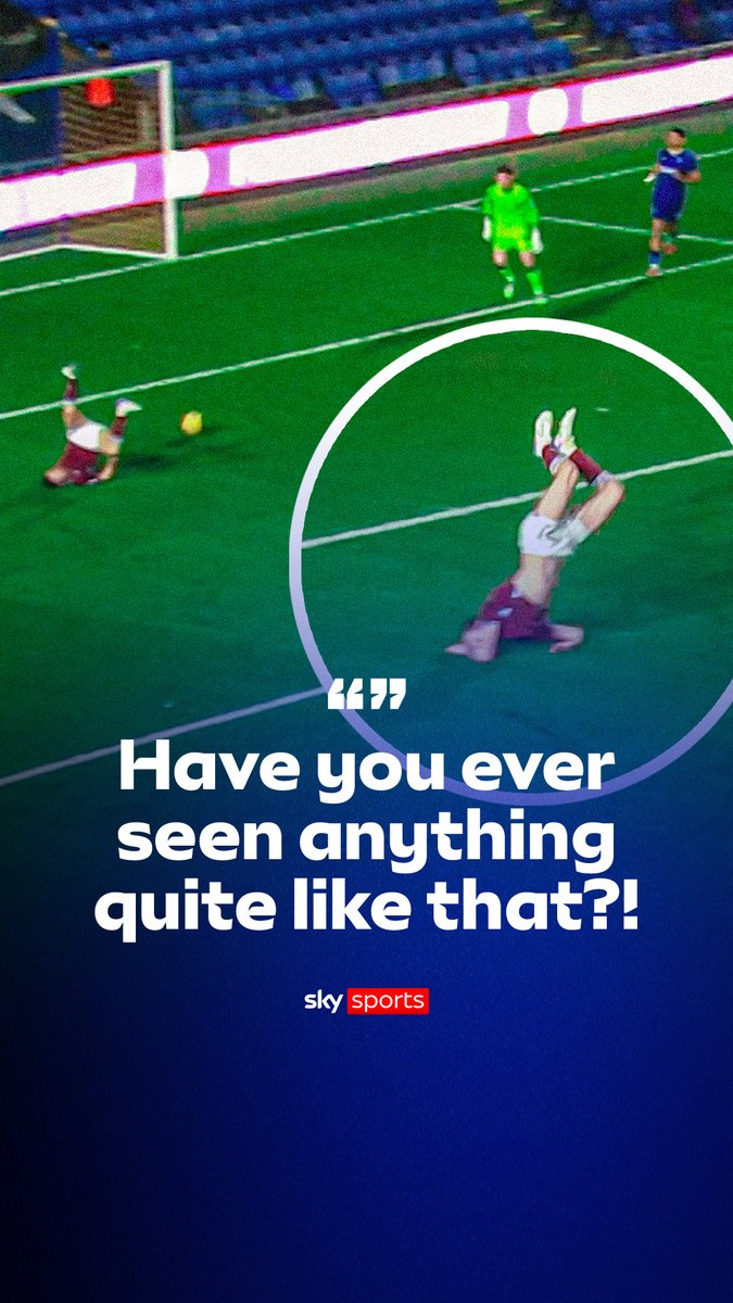 A quite bizarre moment in the EFL Trophy last night as West Ham's Josh Briggs took a tumble! 😅🤸