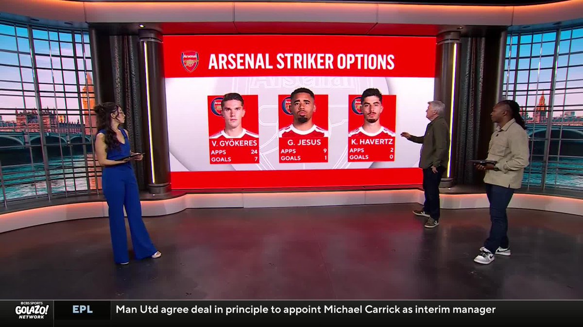 "Viktor Gyökeres is having a dreadful time... having said that the beauty of Arsenal is that they've got options. Big, big call who starts up top." Geoff Shreeves and Michael Lahoud discuss who should lead the line for Arsenal in the Carabao Cup 🗣️