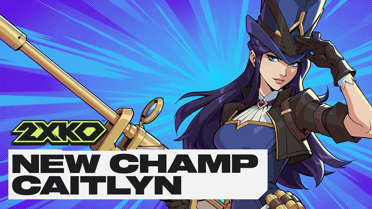 she’s an excellent shot. caitlyn joins the 2xko roster in season 1. starting January 20-21 on pc, xbox series x|s, and playstation 5
