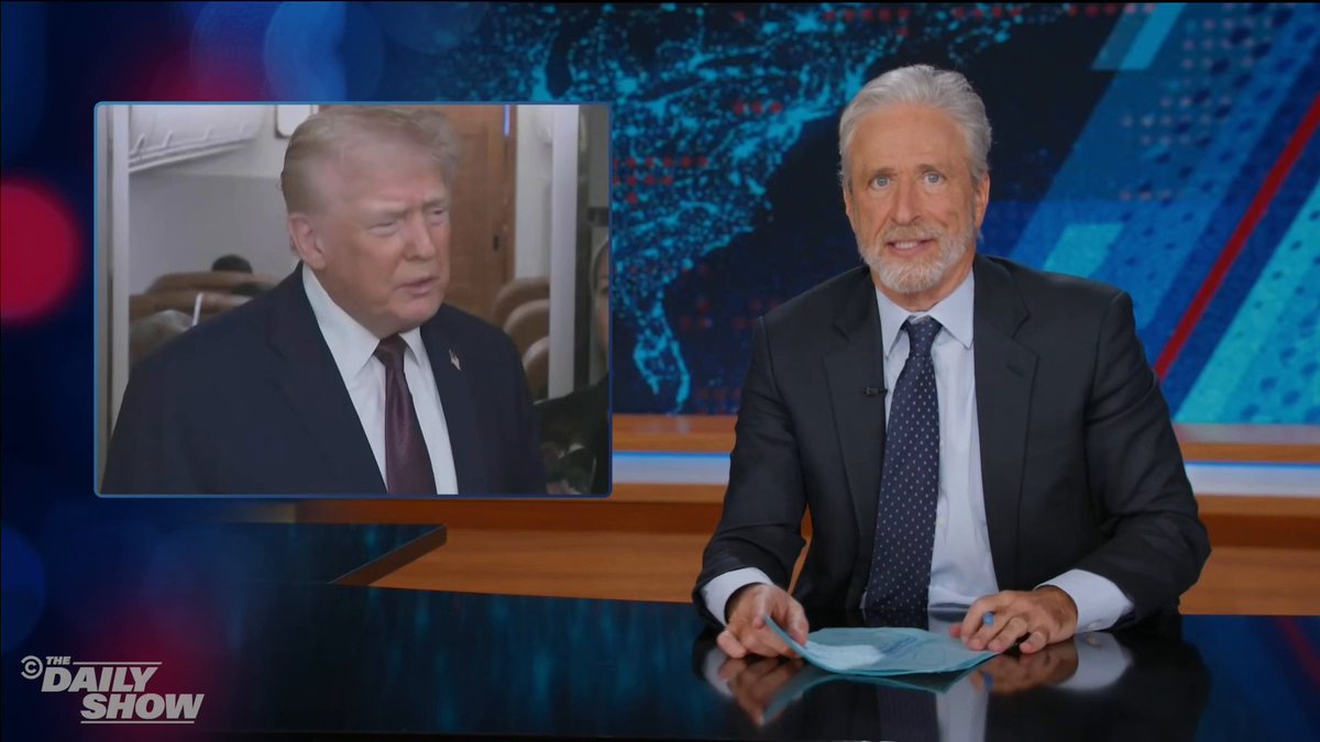 .Jon Stewart can’t ignore the irony of Trump threatening to bomb Iran for shooting protesters