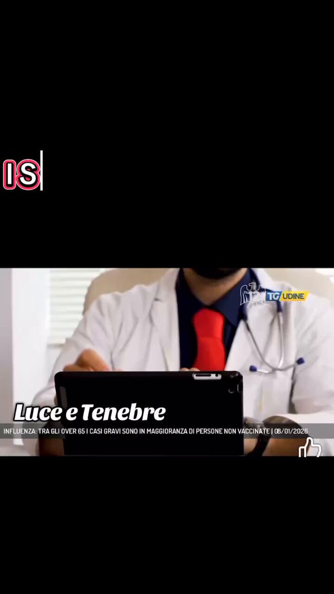 UDINE, GENNAIO 2026: I SANITARI SONO I PRIMI A NON VACCINARSI❗️ Proprio così. Ad Udine, sono proprio medici, infermieri, operatori sanitari e personale di ospedali e case di riposo, a rifiutare, in grandissima parte, la vaccinazione, nonostante gli "incentivi" Il 75% ha detto no