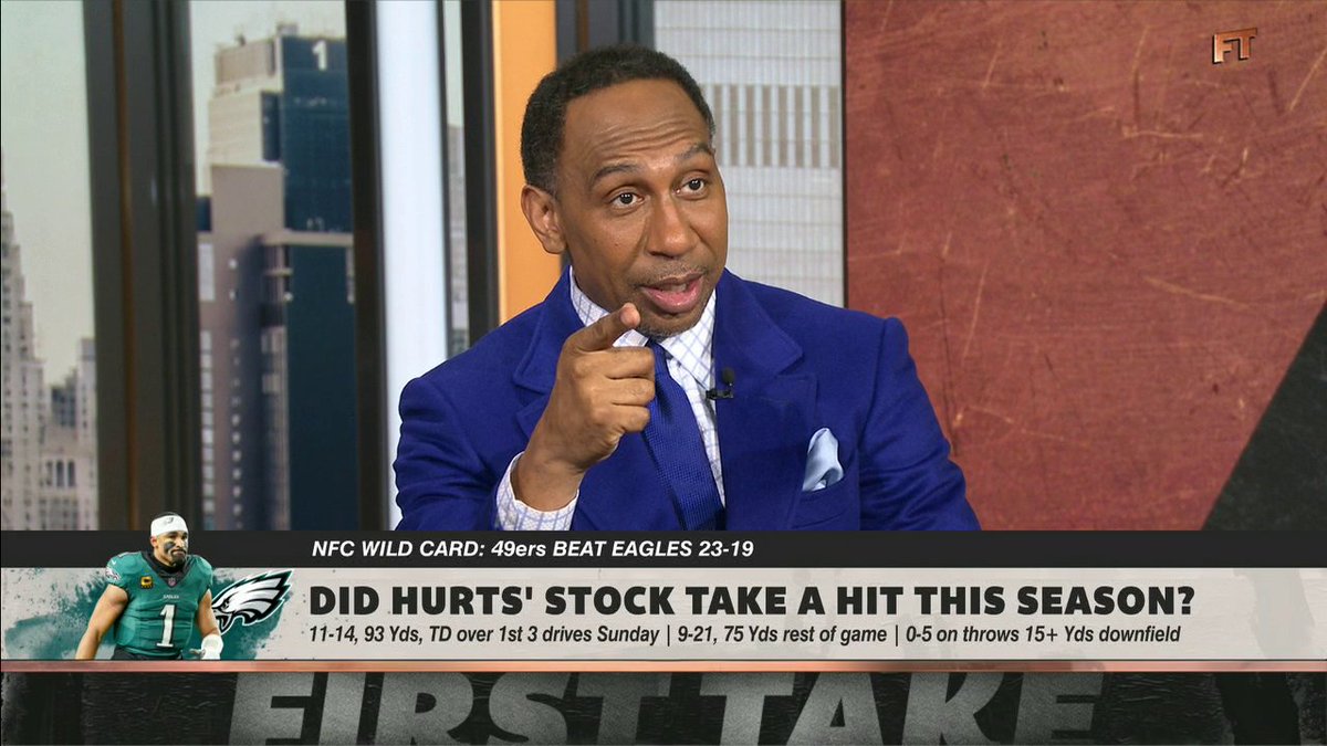 "You have lost your privileges to choose an offensive coordinator as the head coach." Stephen A Smith weighs in on Nick Sirianni after the Eagles' loss to the 49ers ✍️