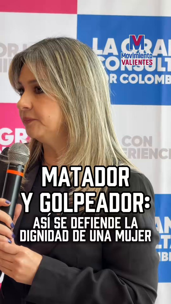 MATADOR Y GOLPEADOR: así se defiende la dignidad de una mujer Paloma Valencia L matador 🇪🇭