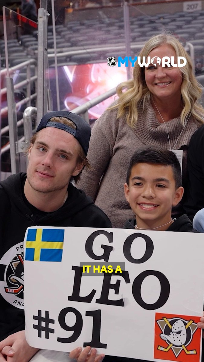 "It's just nice for people to see that there are guys playing hockey at a high level that also stutter." Learn more about Leo Carlsson and how he's embraced his speech impediment, and how he's worked with young kids in this episode of My World ➡️