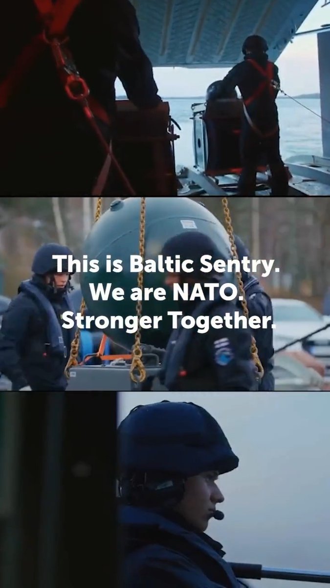 Since its launch, #BalticSentry has provided a persistent NATO maritime presence in the #BalticSea — delivering assurance, awareness & cooperation with Allies. A year on, NATO remains on watch. #WeAreNATO #MaritimeSecurity