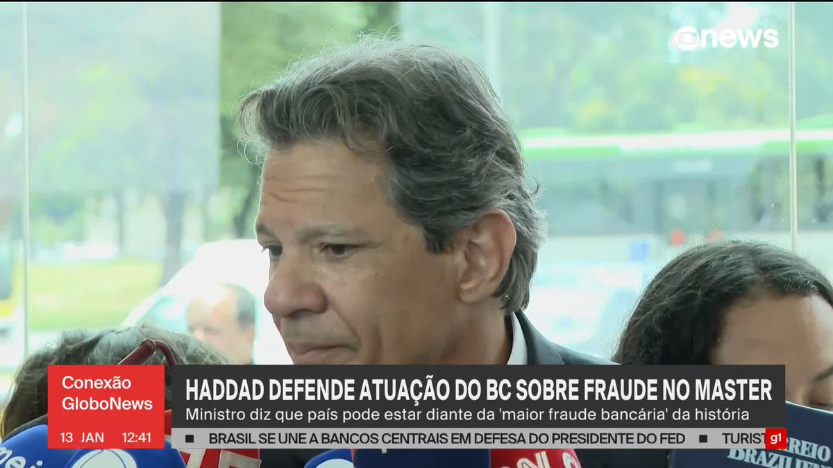 Haddad falando o óbvio que muitos tentam varrer pra debaixo do tapete: “Podemos estar diante da maior fraude bancária da história do país”