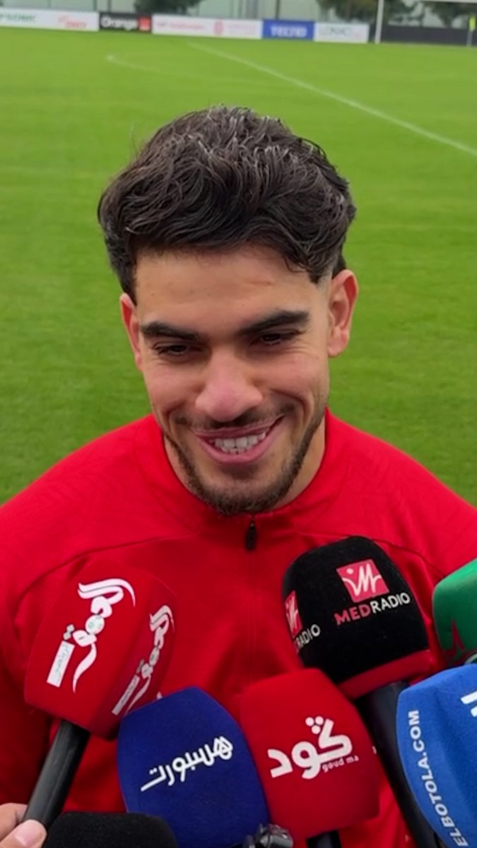 🇲🇦🗣️ Abde Ezzalzouli :« Nous sommes prêts. Nous allons donner 100 % sur le terrain. Avec le soutien du public, nous sommes un joueur de plus. »