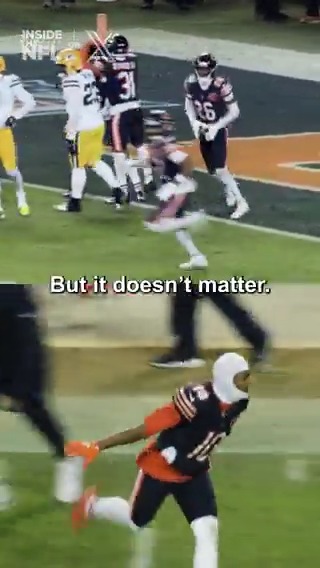 Luther Burden's reaction to the Chicago Bears locking up the win is unbelievable. Inside the NFL NFL Playoffs Mic'd Up on X