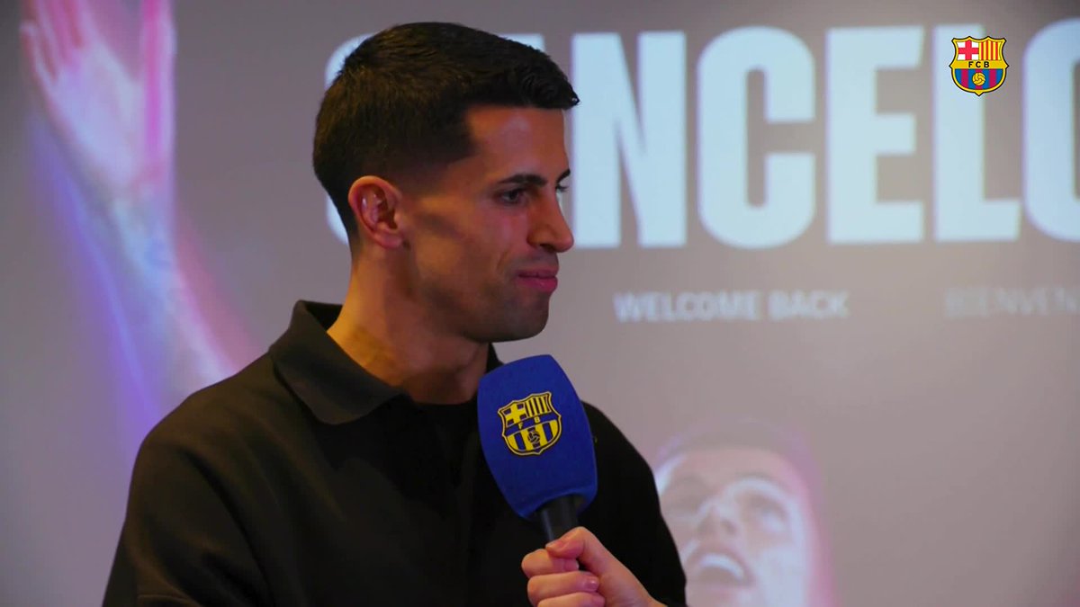 🎤 Las declaraciones completas de João Cancelo tras volver al Barça