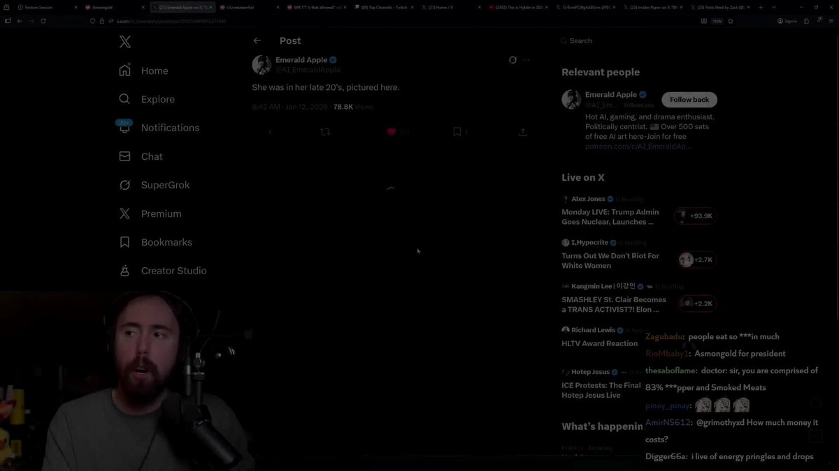 Asmongold plans to sue X user Abraham Lincoln on his post claiming Asmongold is a pedophile. "it's crazy that people just make stuff up now. " He says how Hasan supporters tried to do this before. I say do it, Asmongold. Leftists have gotten away with this for too long.