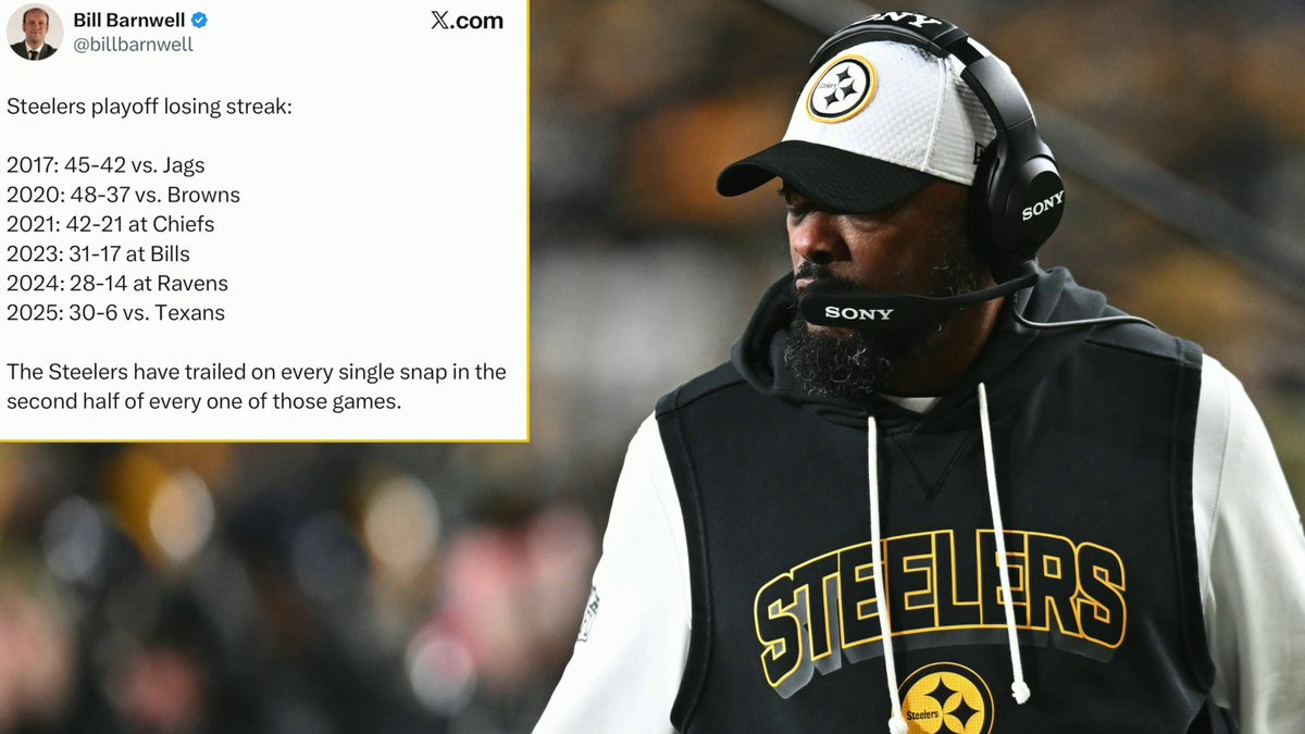 “What other coach in the history of the NFL ... when you haven’t won a playoff game in nine years ... would have the ability to come back? —Tone Digs on Mike Tomlin's recent playoff failures 😳 (via Pat McAfee)