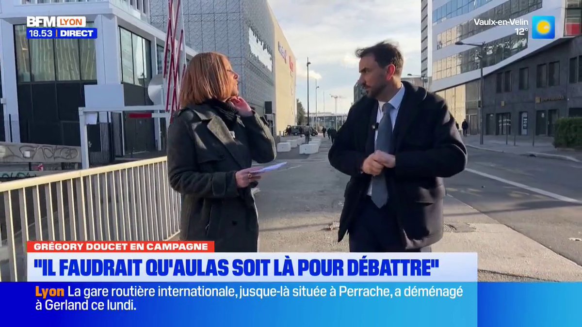 G. Doucet (Les Écologistes) : "Il faudrait qu'Aulas soit là pour débattre, et non sur les plateaux des émissions de variétés"