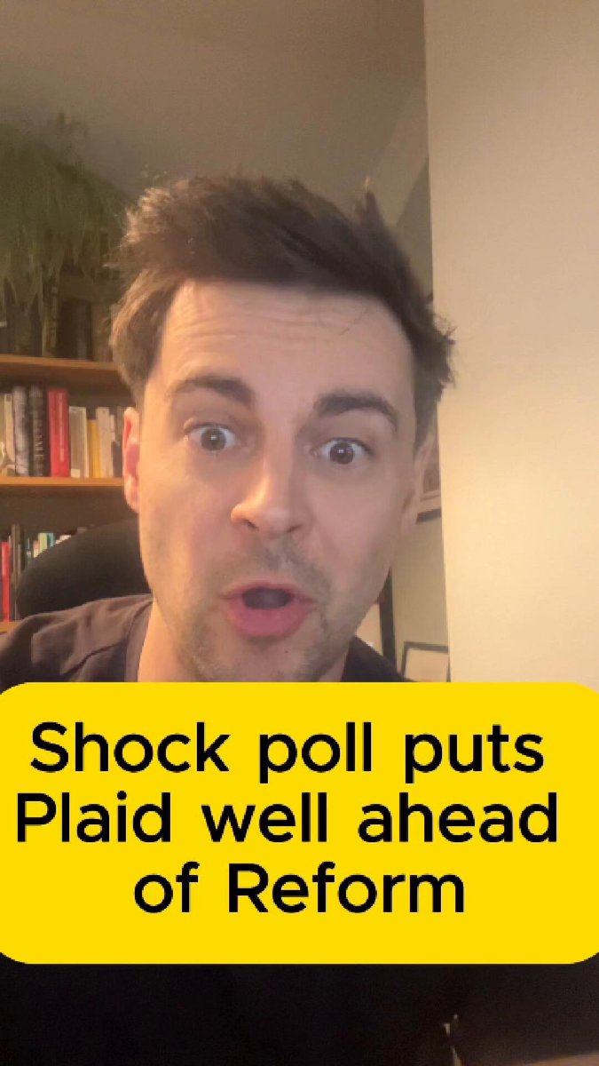 Holy crap there is a new poll for Wales and it is crazy. It puts Plaid well ahead of Reform with the Greens beating Labour. [Thread]