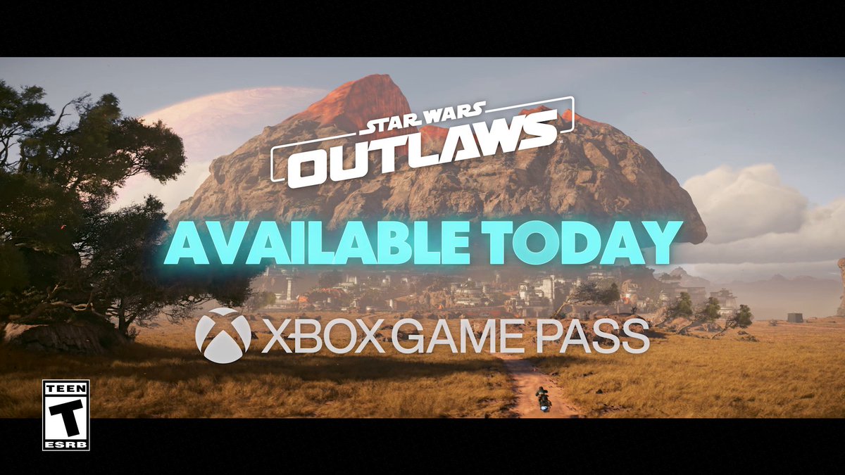#StarWarsOutlaws has landed on Xbox Game Pass! Fight, steal, and outwit your way through the galaxy’s crime syndicates as you join the galaxy’s most wanted.