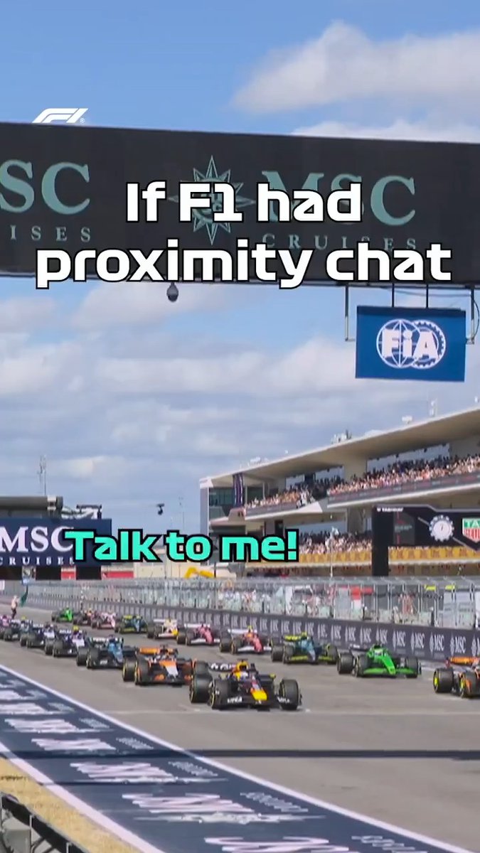 Just imagine the scenes if the drivers had proximity chat! 😅 #F1