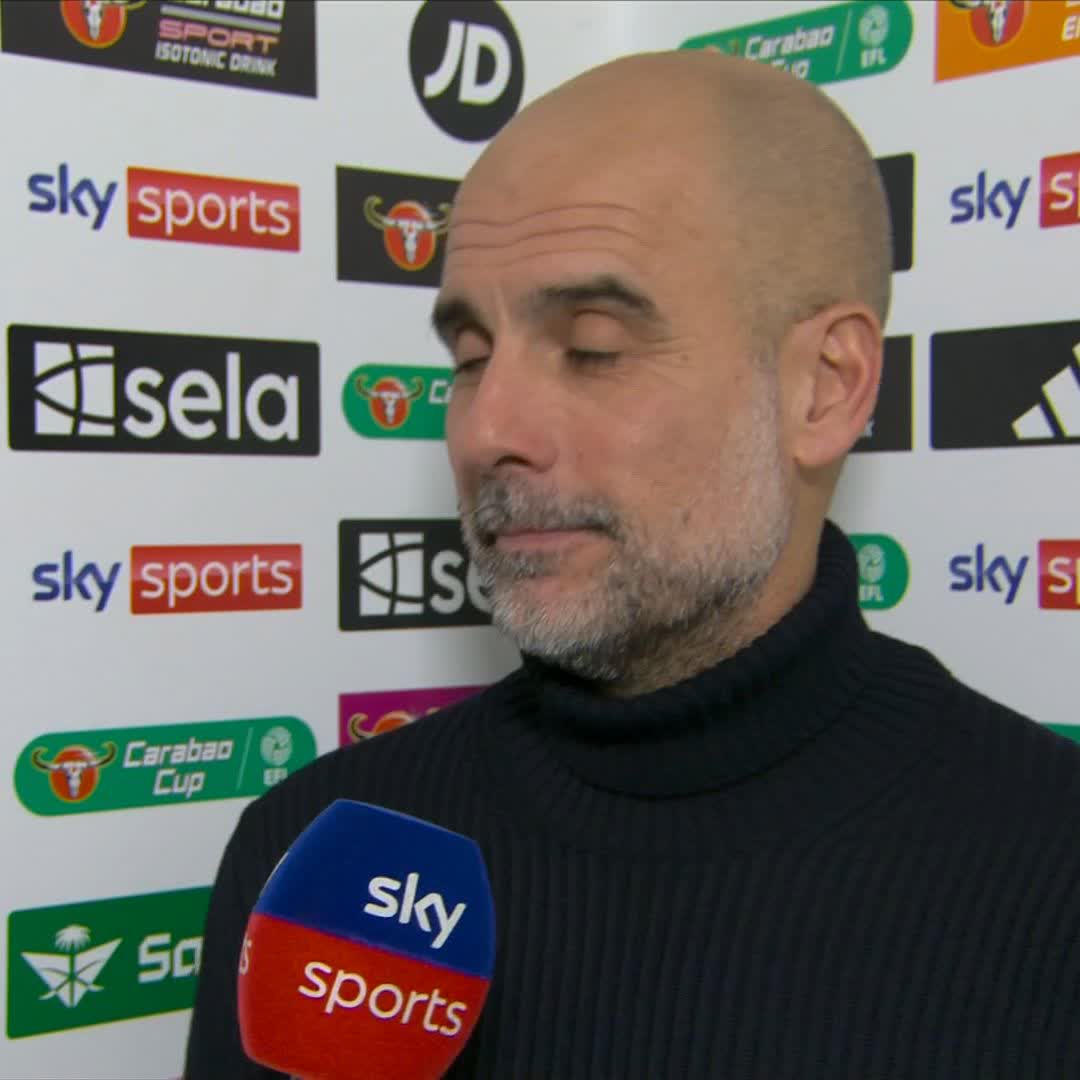"Step by step" Pep Guardiola discusses how Antoine Semenyo is settling in at Man City 🔵