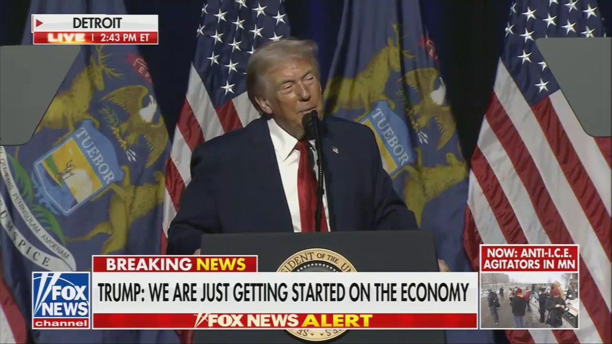 Trump: Over the past 12 months, almost every promise I made in 2024 has been kept. I've kept all my promises, and much more.