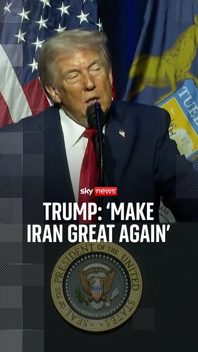 Donald Trump has urged protesters in Iran to 'take over your institutions'. The US President says Iran was 'a great country until these monsters came in and took it over'. 🔗