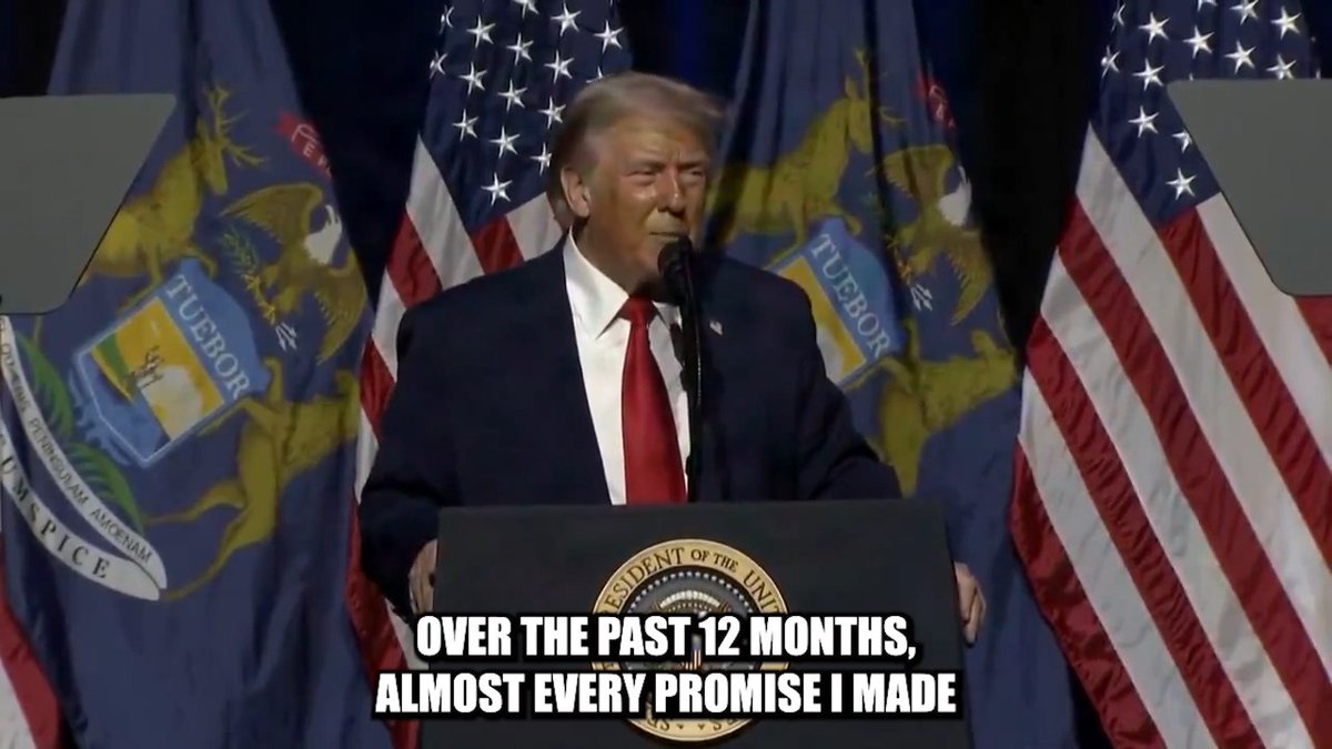 Highlights from President Donald J. Trump in Michigan: MAKE AMERICA WEALTHY AGAIN🇺🇸🇺🇸